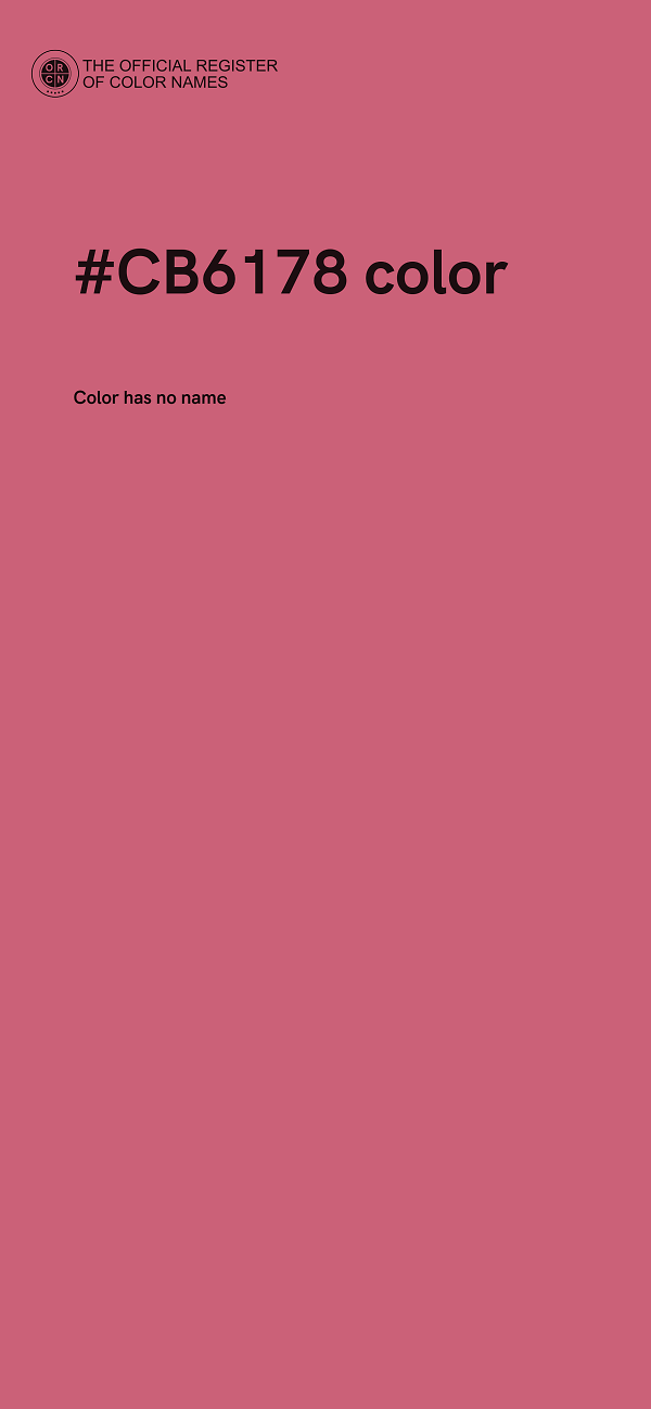 #CB6178 color image