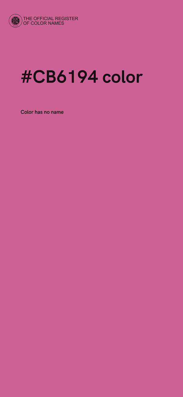 #CB6194 color image