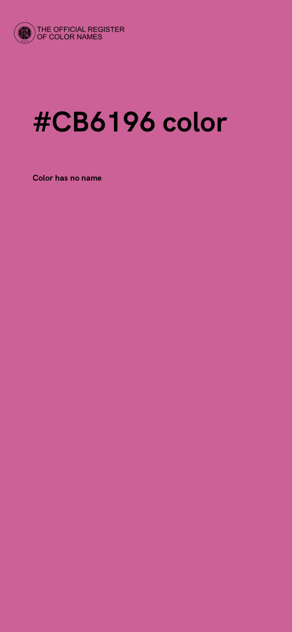 #CB6196 color image