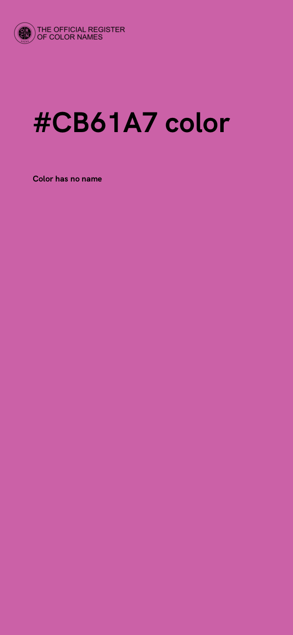 #CB61A7 color image
