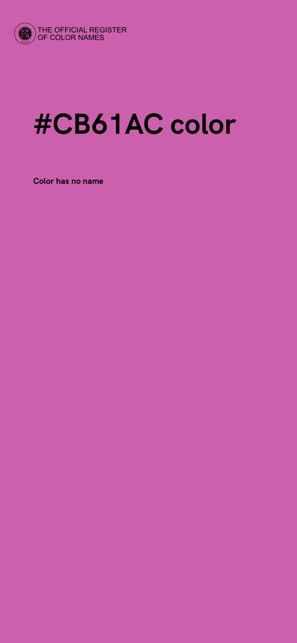 #CB61AC color image