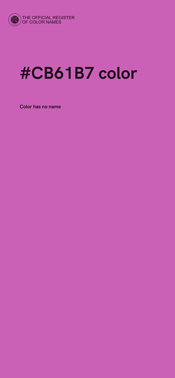 #CB61B7 color image