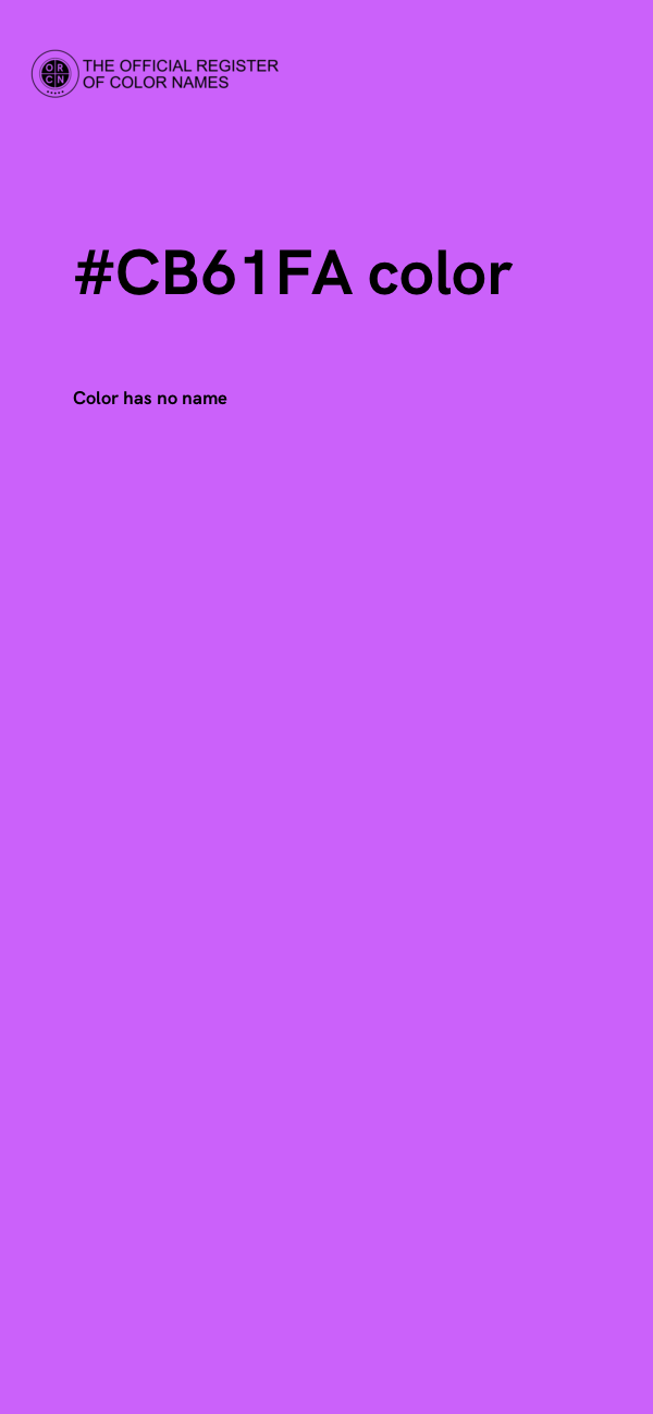 #CB61FA color image