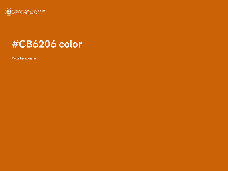 #CB6206 color image