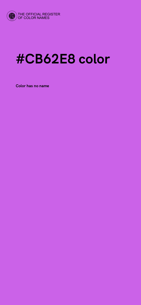 #CB62E8 color image