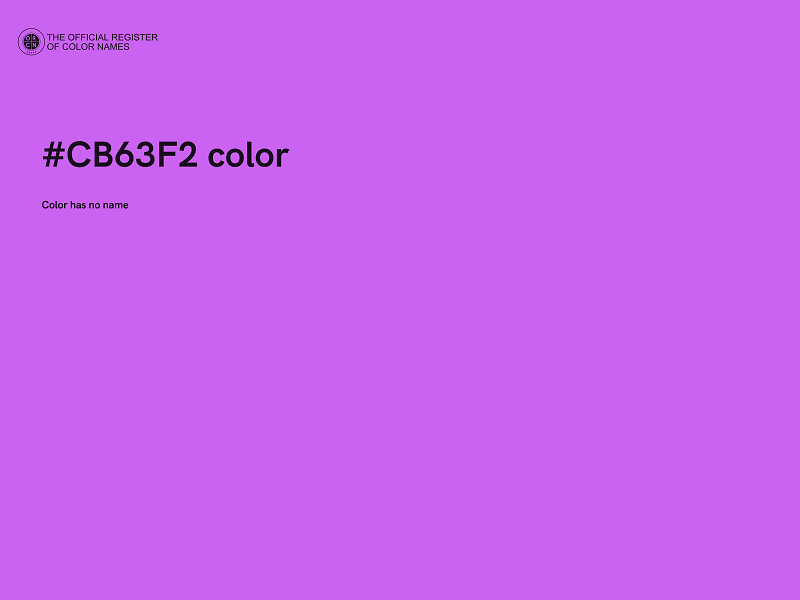 #CB63F2 color image