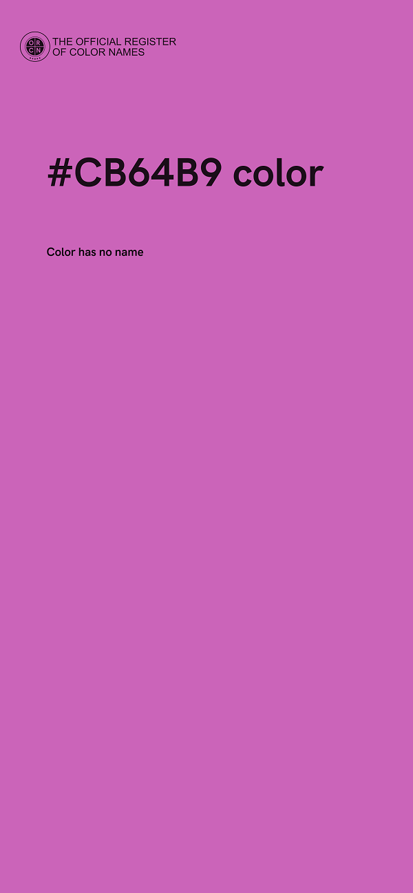 #CB64B9 color image