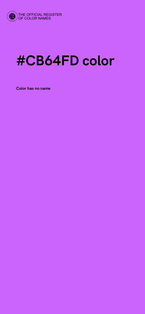 #CB64FD color image
