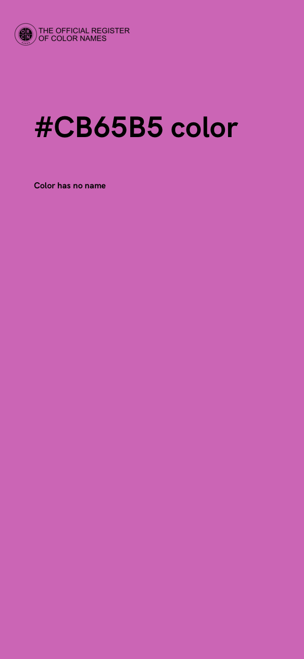 #CB65B5 color image