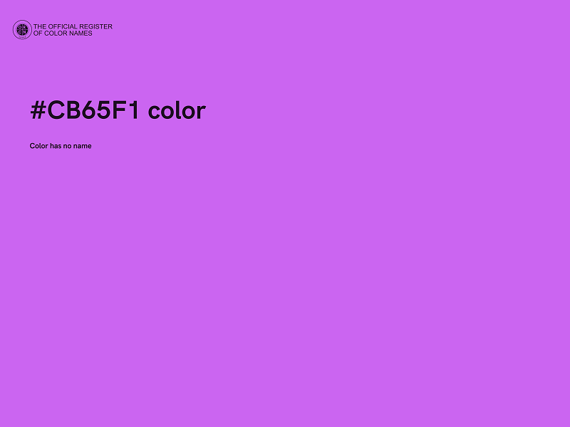 #CB65F1 color image