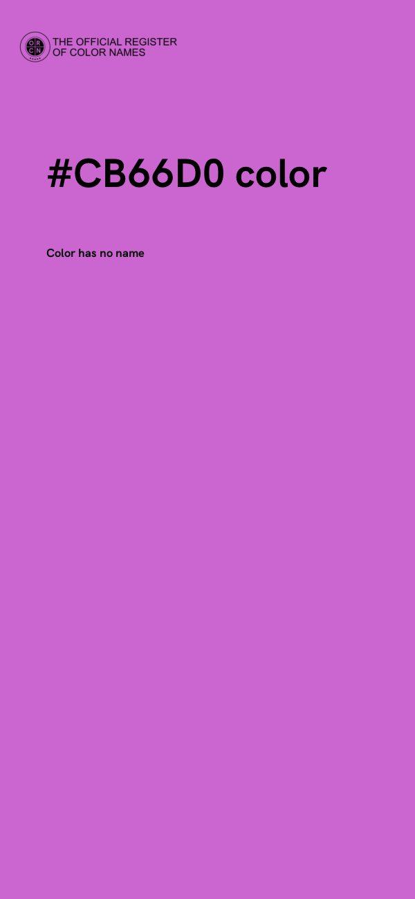 #CB66D0 color image