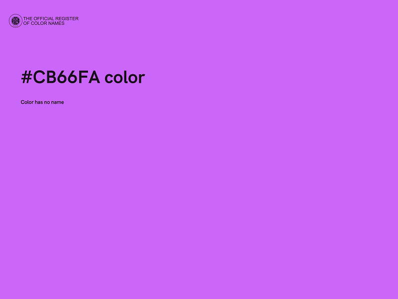 #CB66FA color image