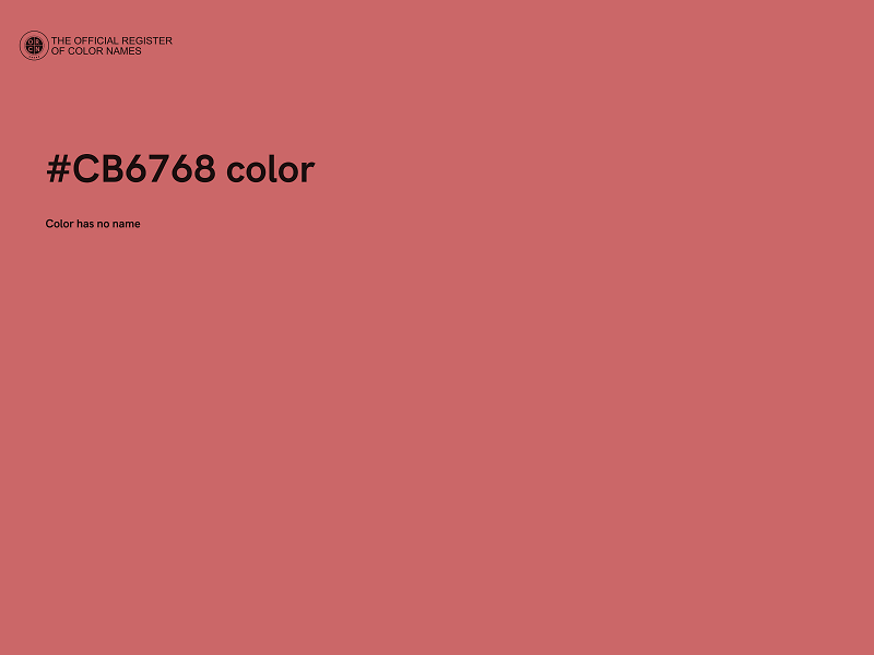#CB6768 color image