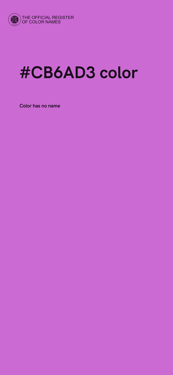 #CB6AD3 color image