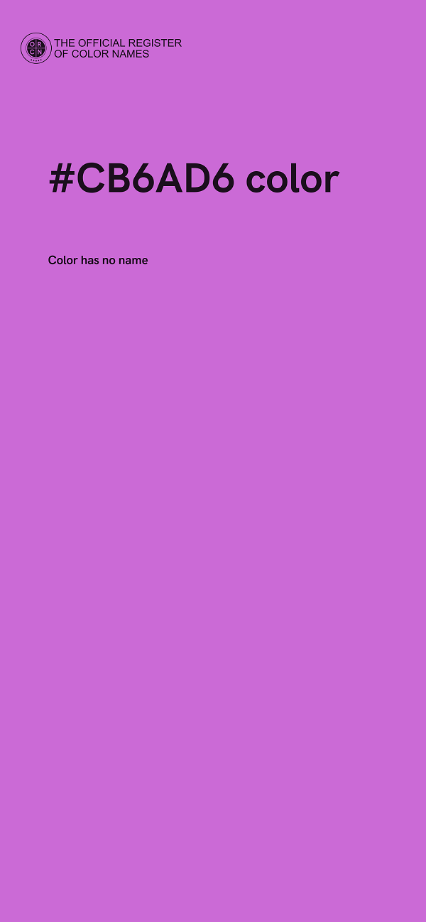 #CB6AD6 color image