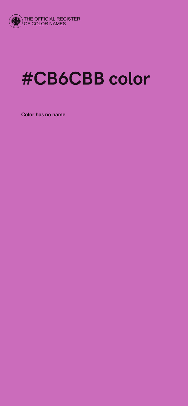 #CB6CBB color image