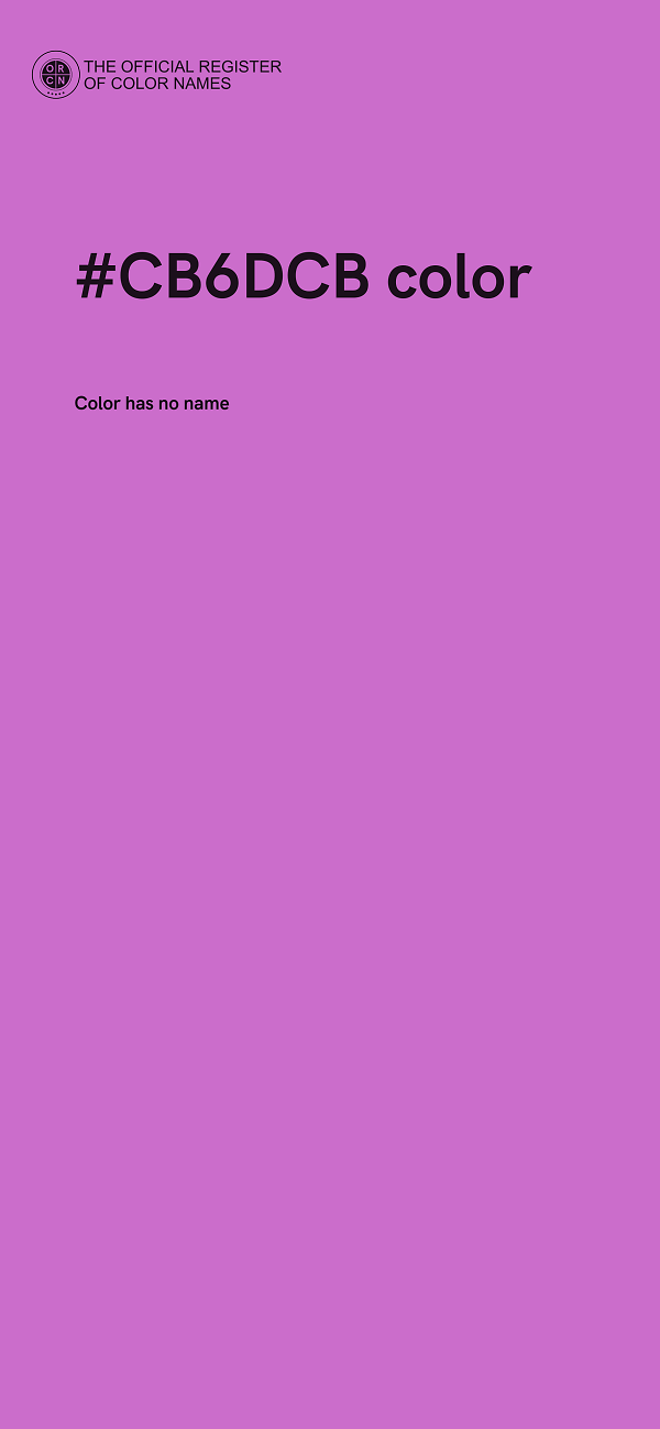 #CB6DCB color image