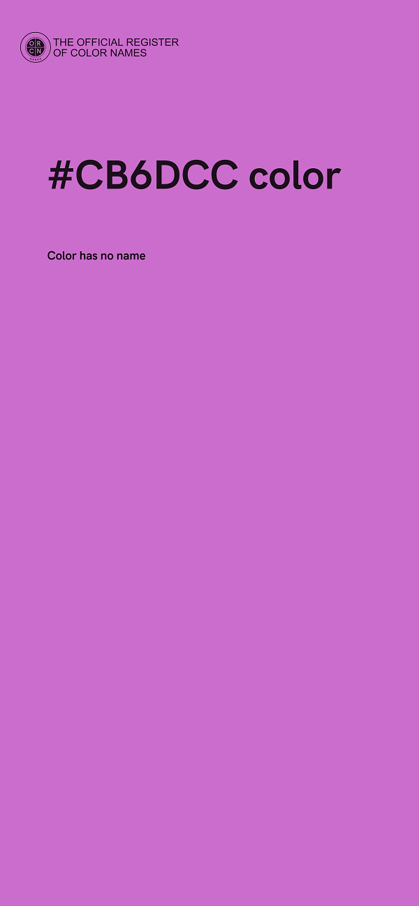 #CB6DCC color image