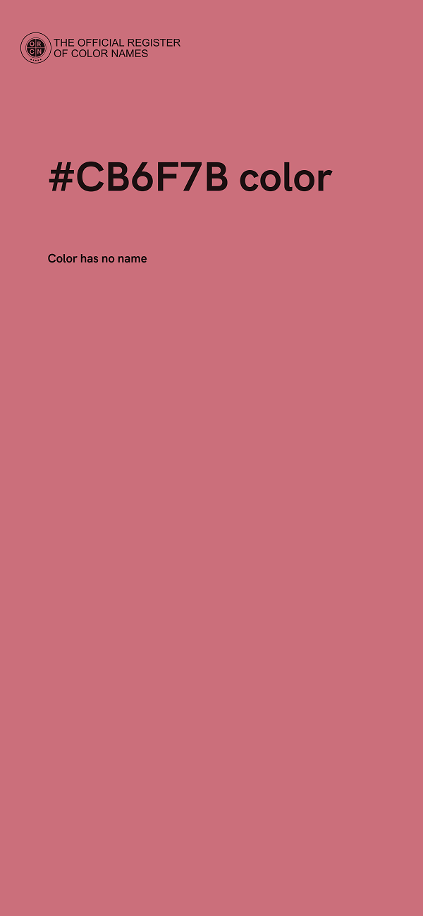 #CB6F7B color image