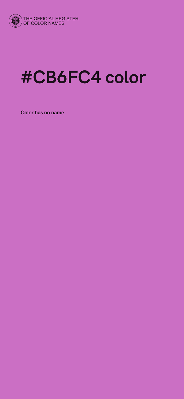 #CB6FC4 color image