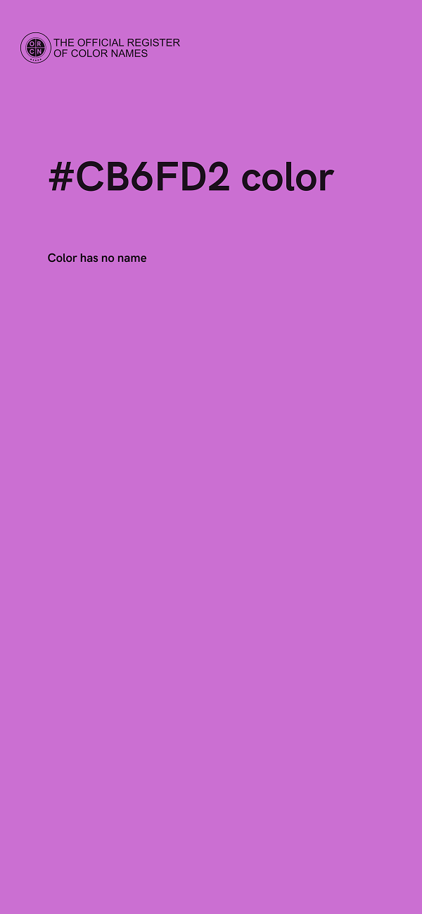 #CB6FD2 color image