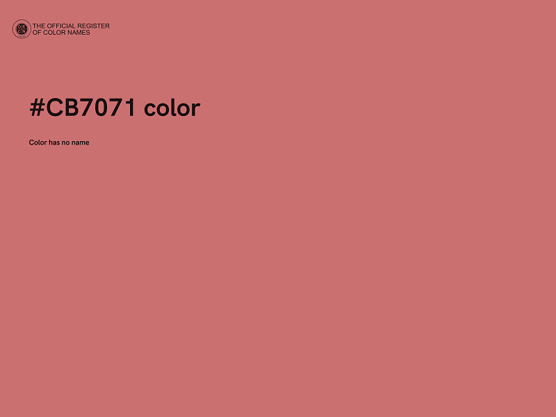 #CB7071 color image