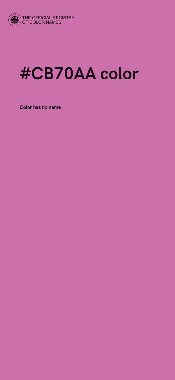 #CB70AA color image