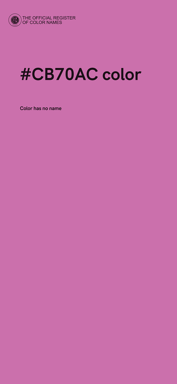 #CB70AC color image