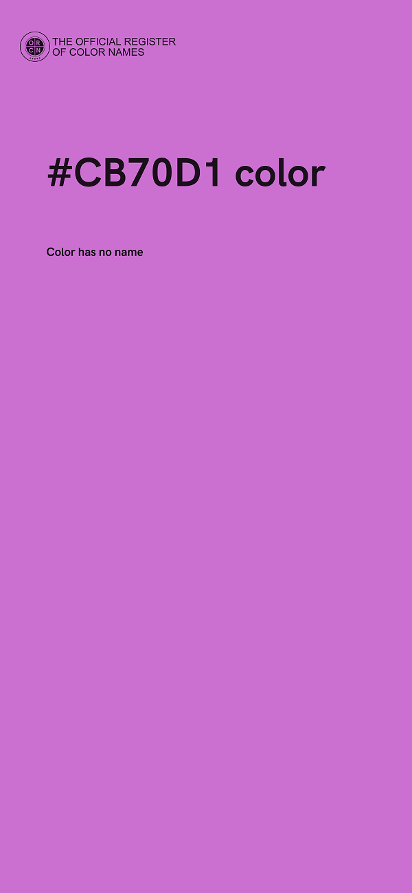 #CB70D1 color image