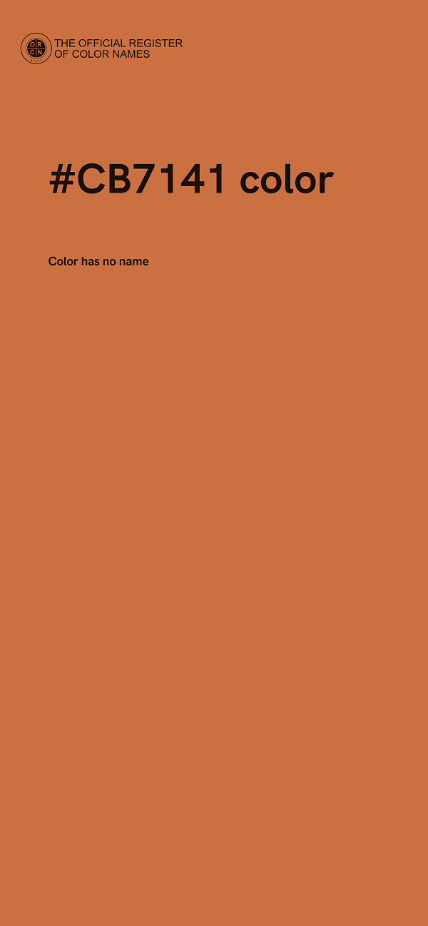 #CB7141 color image