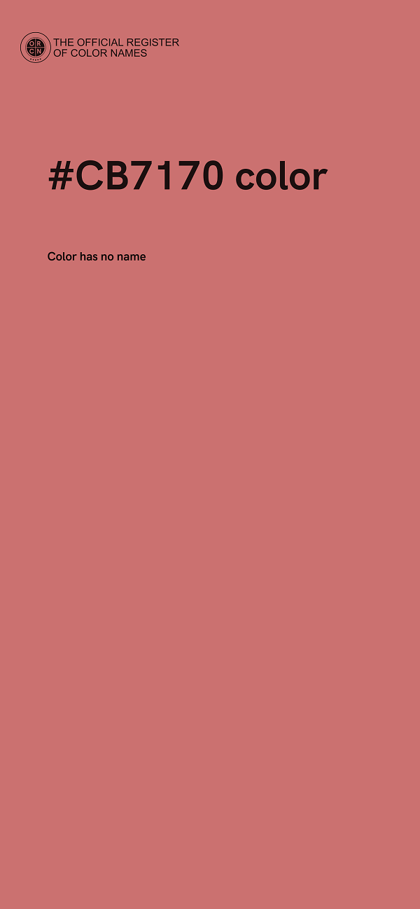 #CB7170 color image