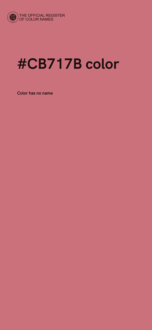 #CB717B color image