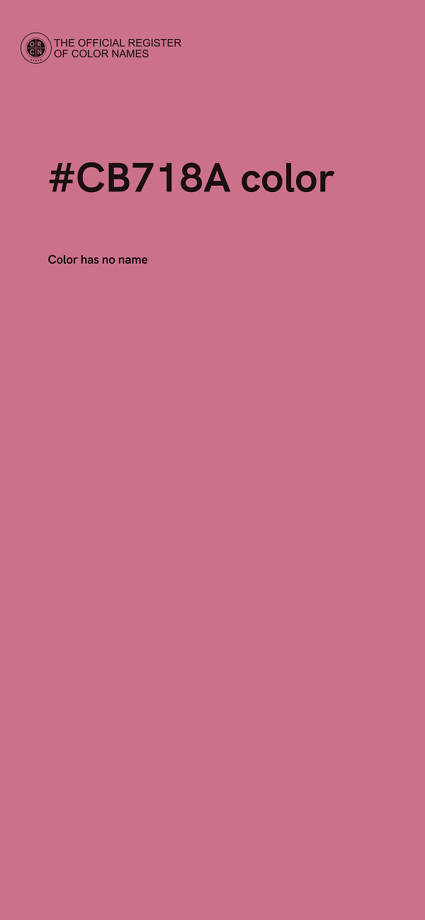 #CB718A color image