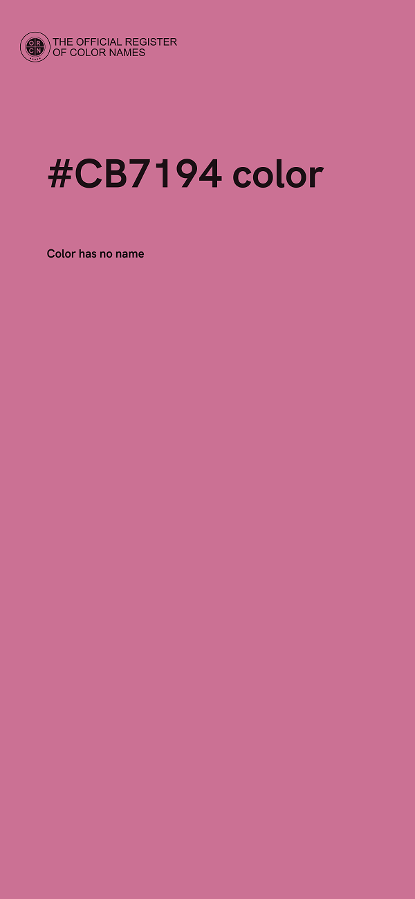 #CB7194 color image
