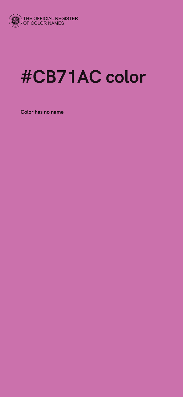 #CB71AC color image