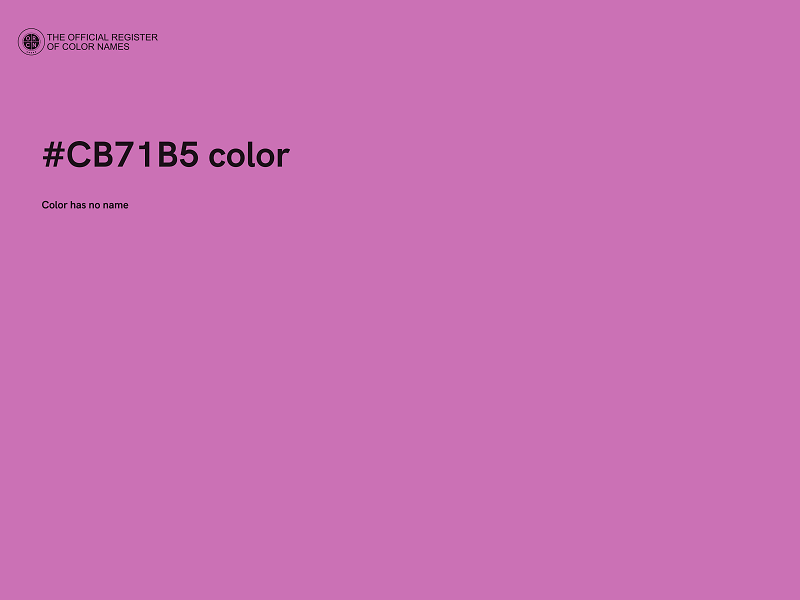 #CB71B5 color image