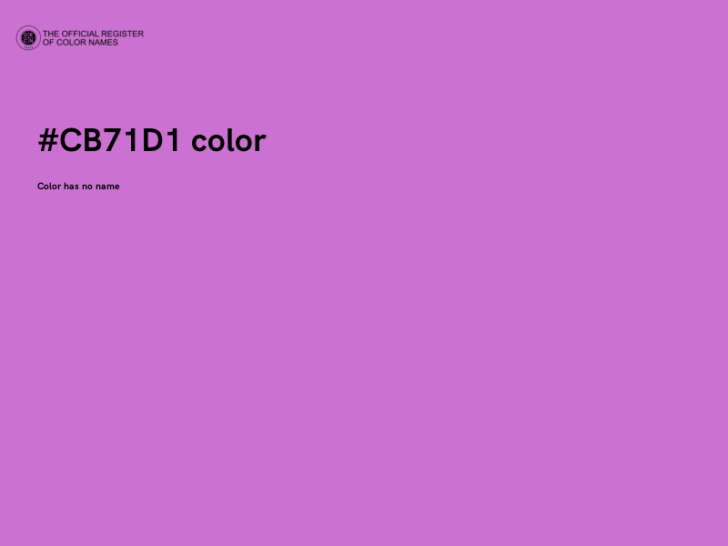 #CB71D1 color image