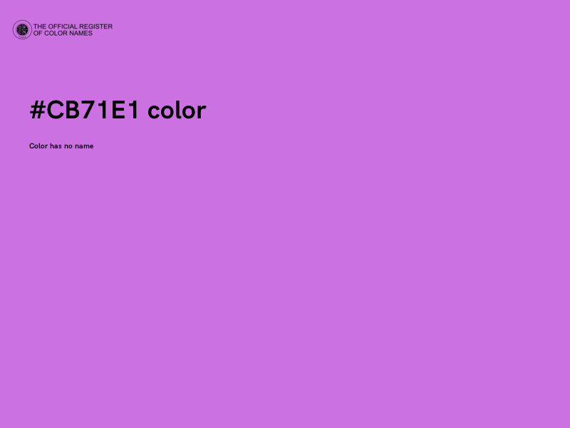 #CB71E1 color image
