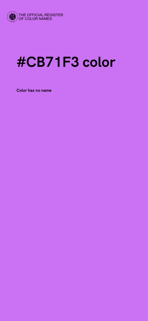 #CB71F3 color image
