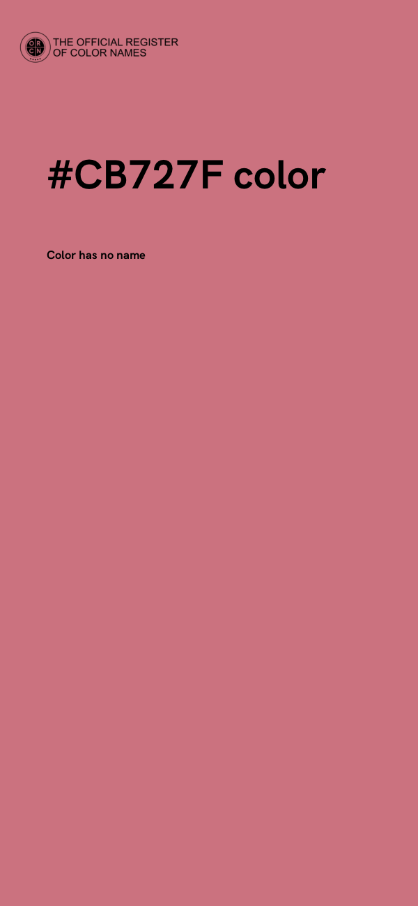 #CB727F color image