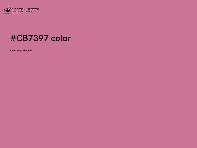 #CB7397 color image