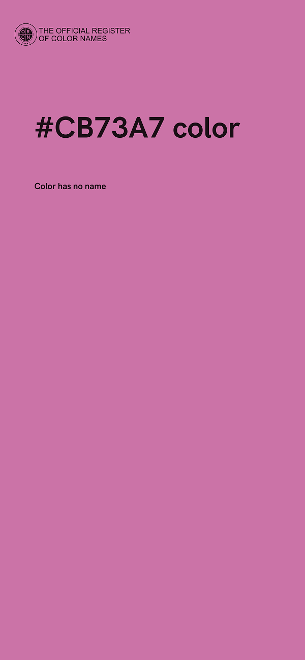 #CB73A7 color image