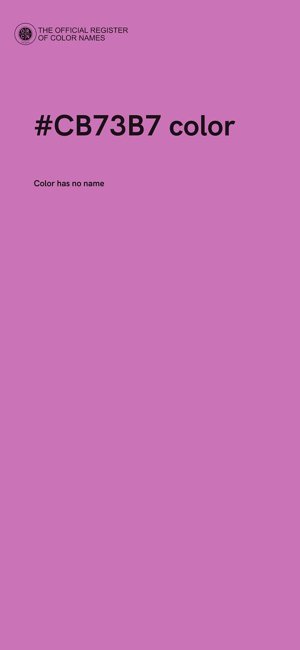 #CB73B7 color image