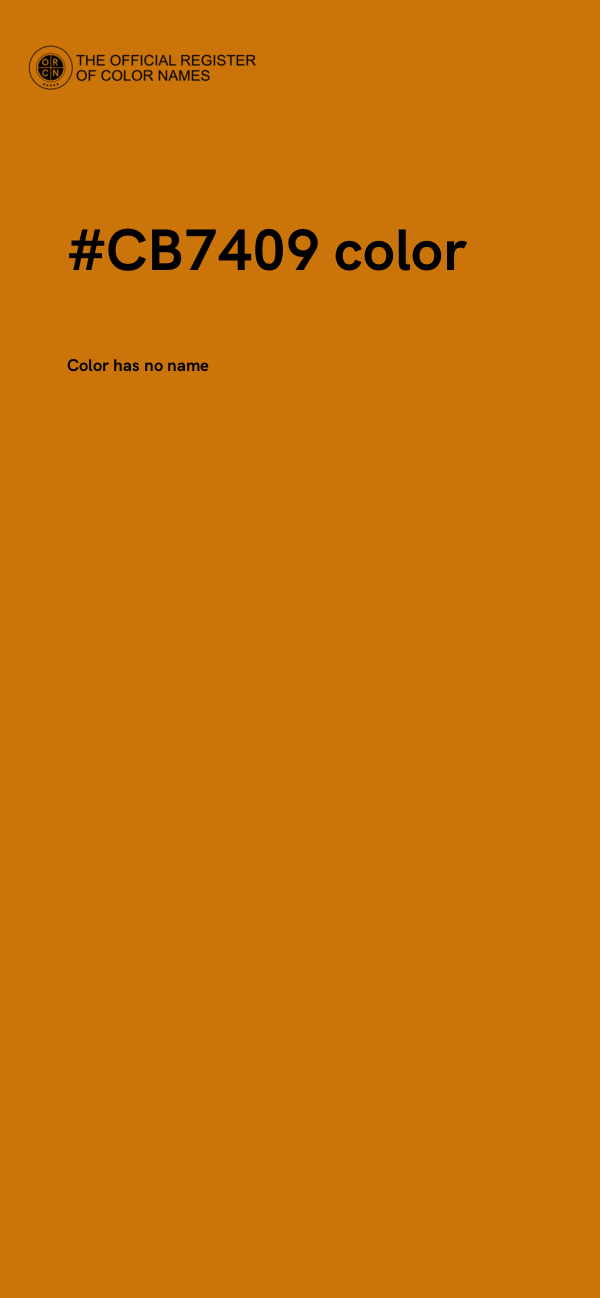 #CB7409 color image