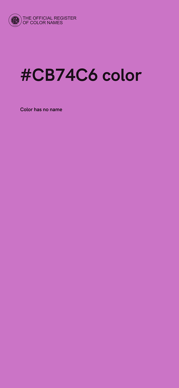 #CB74C6 color image
