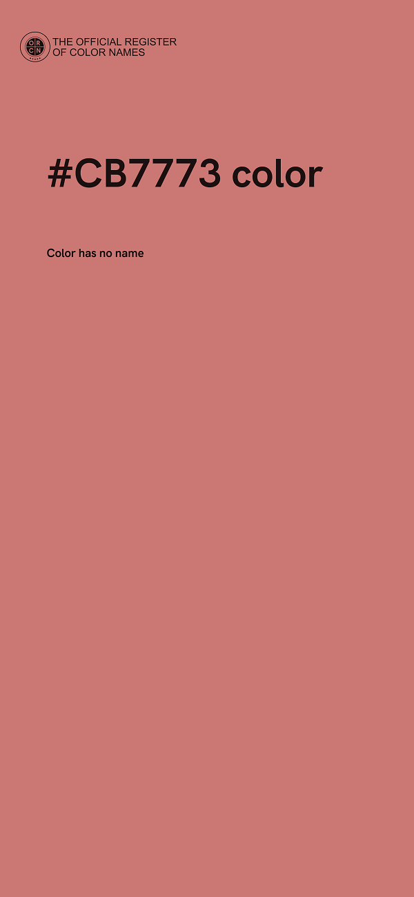 #CB7773 color image