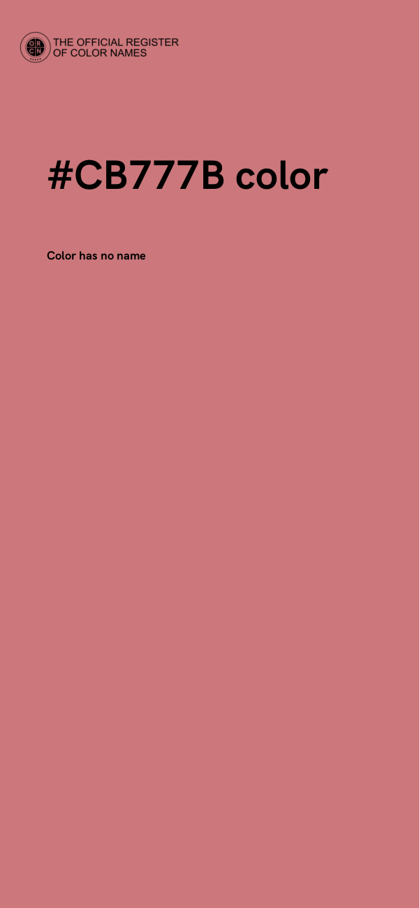 #CB777B color image