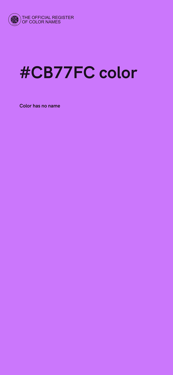 #CB77FC color image