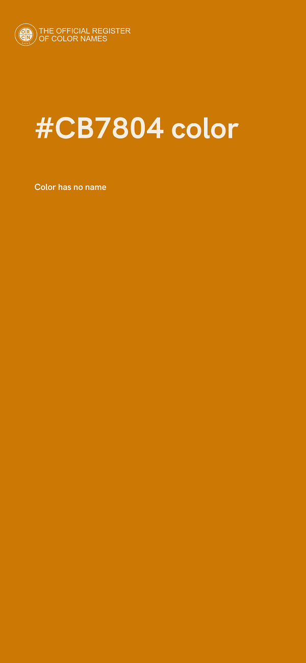 #CB7804 color image