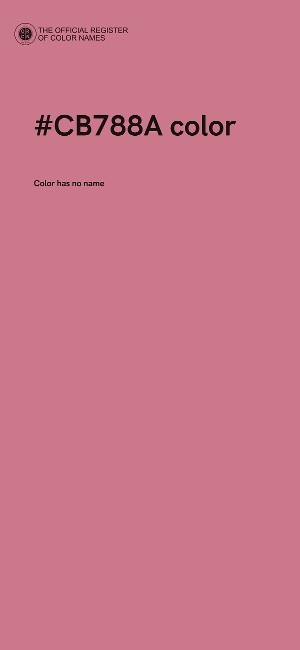 #CB788A color image